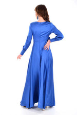 DMN 4222 Saten Dress Blue