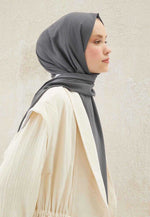 FRESH SCARFS MEDINA SILK SHAWL DARK GREY