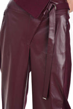Hukka 2533 Burgundy Leather Pants
