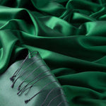 Ipekevi 927 Diamond Green Reversible Silk Shawl