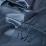 Ipekevi 927 Magnatic Blue Reversible Silk Shawl