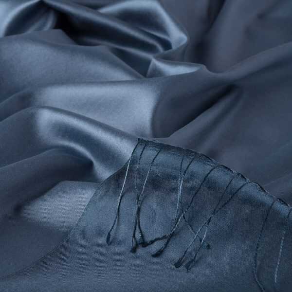 Ipekevi 927 Metalic Blue Reversible Silk Shawl