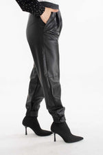 K&B 0004 Leather Pants Black