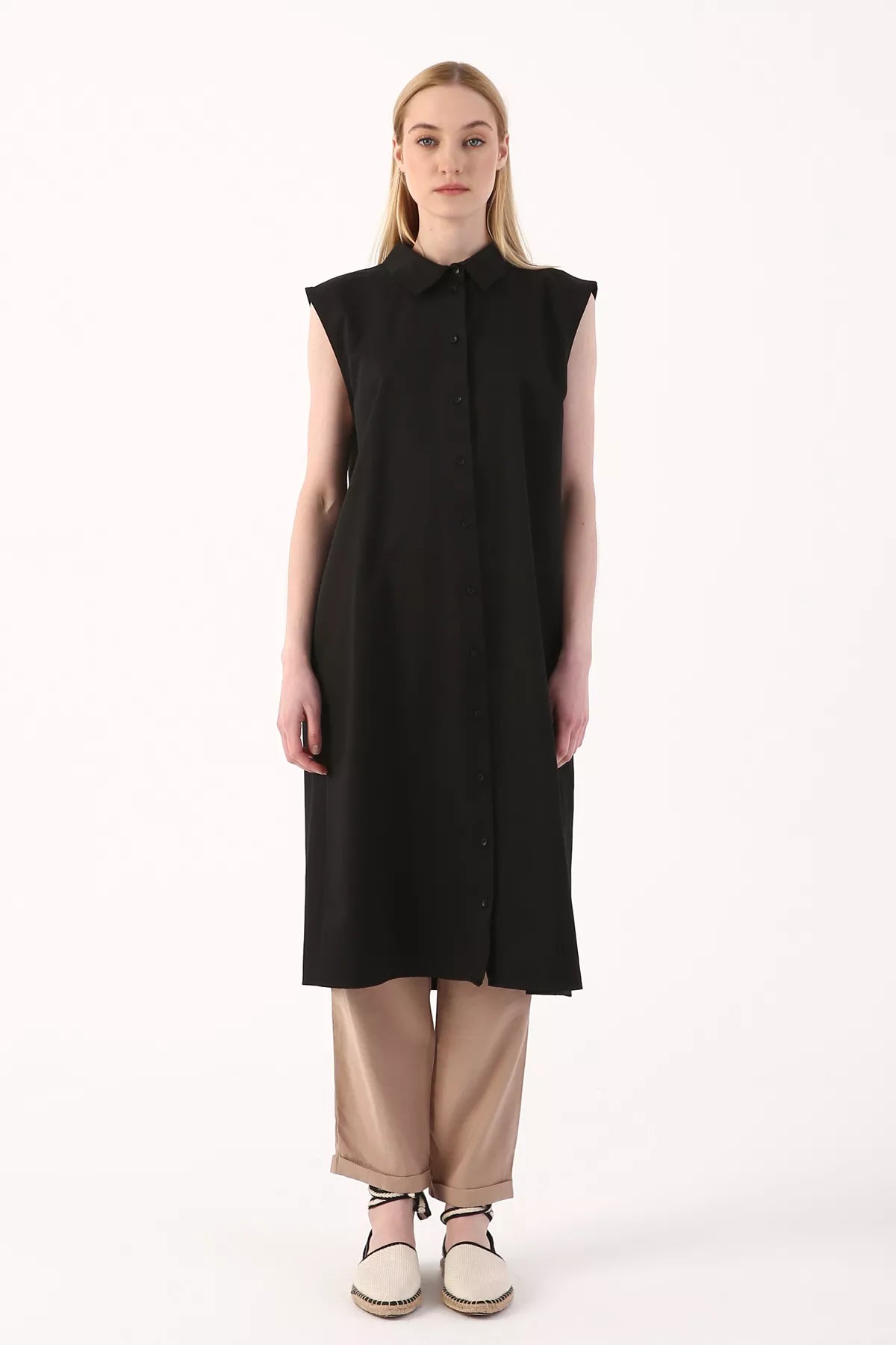 All Inner Shirt Tunic Black
