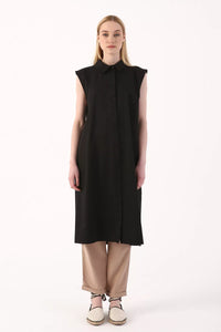 All Inner Shirt Tunic Black