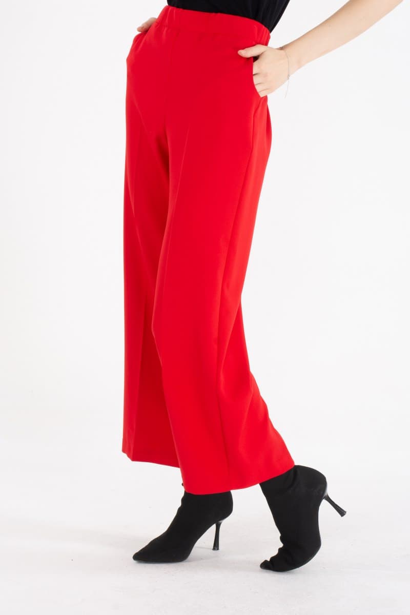 LVDR Wide Leg Pants Red - Moda Natty