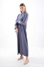 Miss Dalida 4010M Dress Gray - Moda Natty