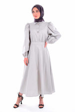 Miss Dalida 4070 Dress Gray - Moda Natty