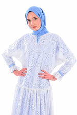 Miss Dalida 4076 Dress White - Moda Natty