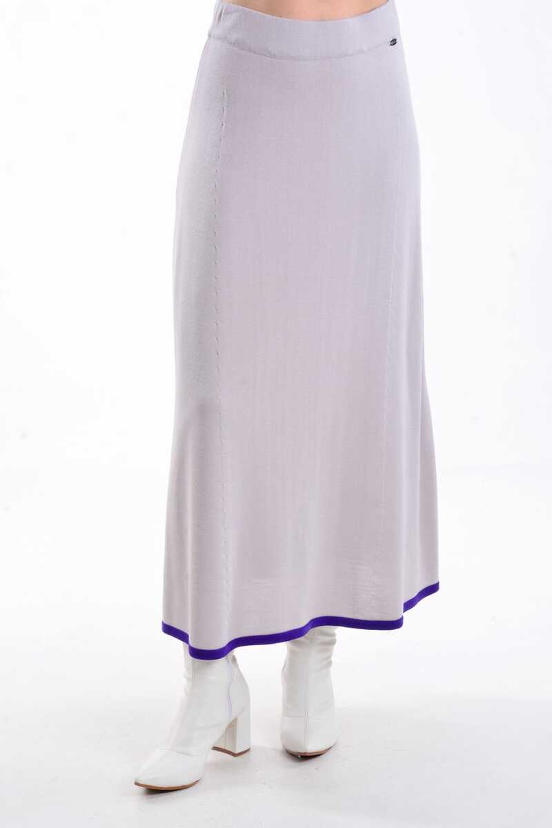 Miss Dalida 6039 Wool Gray/Purple Set - Moda Natty