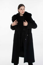 Miss Dalida 8012 Coat Black - Moda Natty