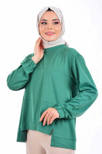 Misswhence 31028 Tunic Green - Moda Natty