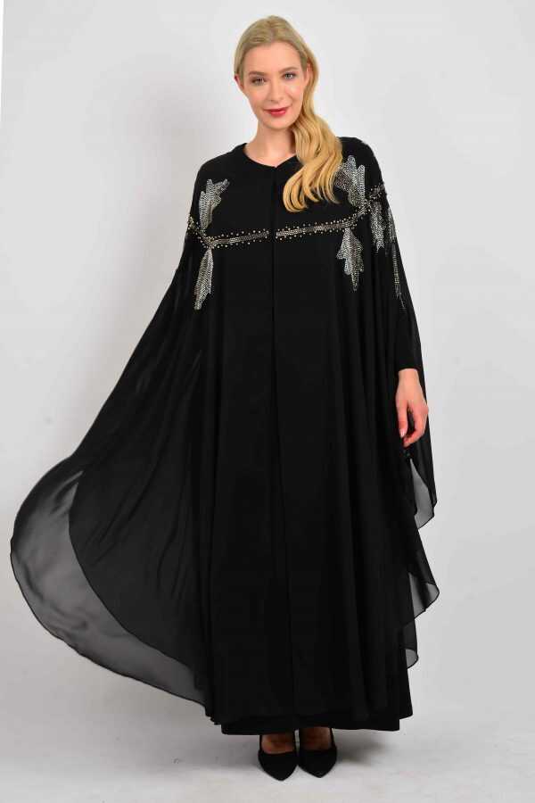 Moda Natty Gown With Cape/Black - Moda Natty