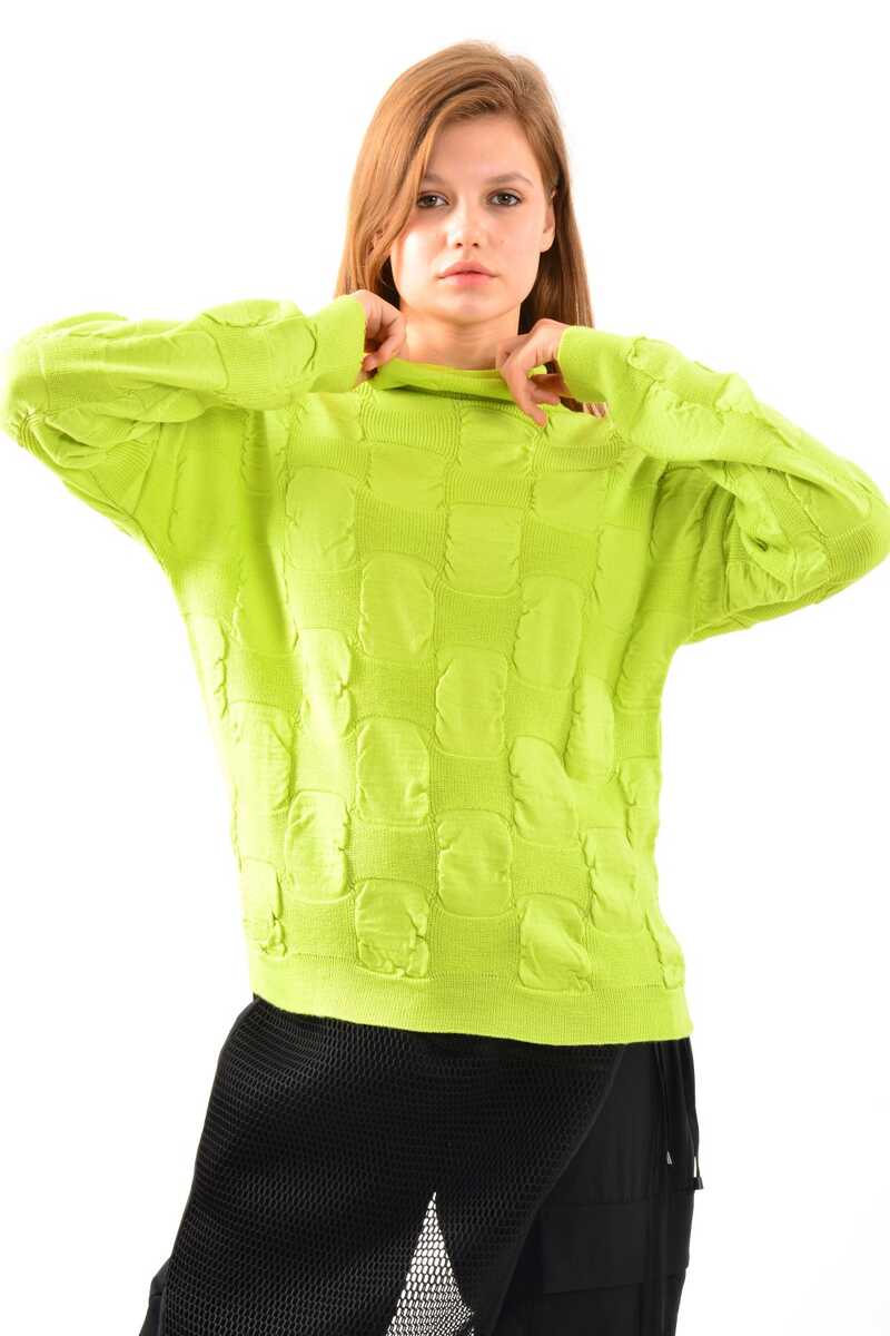 N&C 0072 Sweater Green - Moda Natty