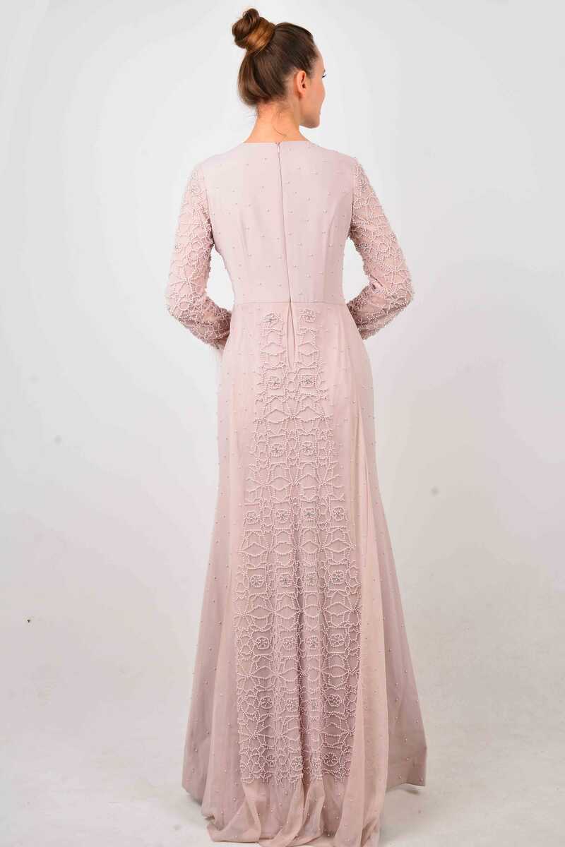 N&C Beaded Gown / Pink - Moda Natty