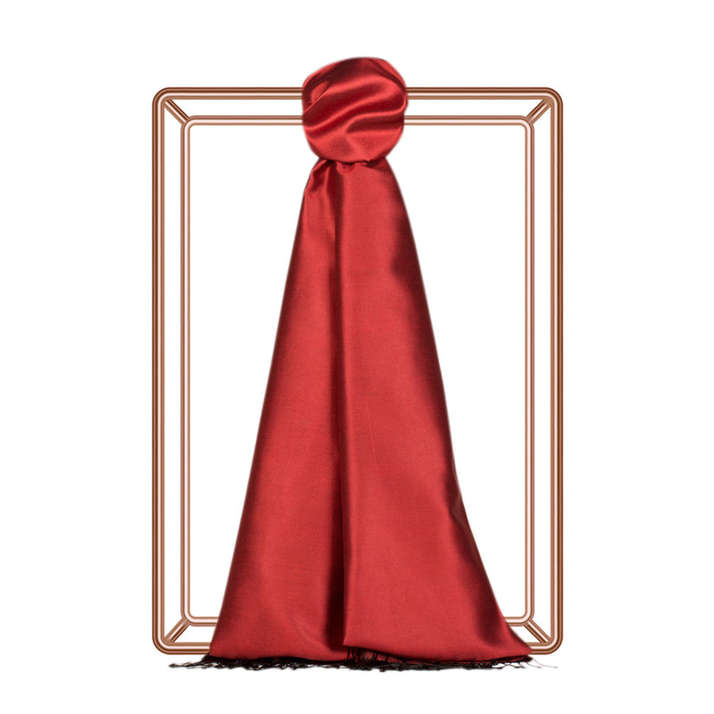 Ipekevi 927 Ottoman Red Reversible Silk Shawl