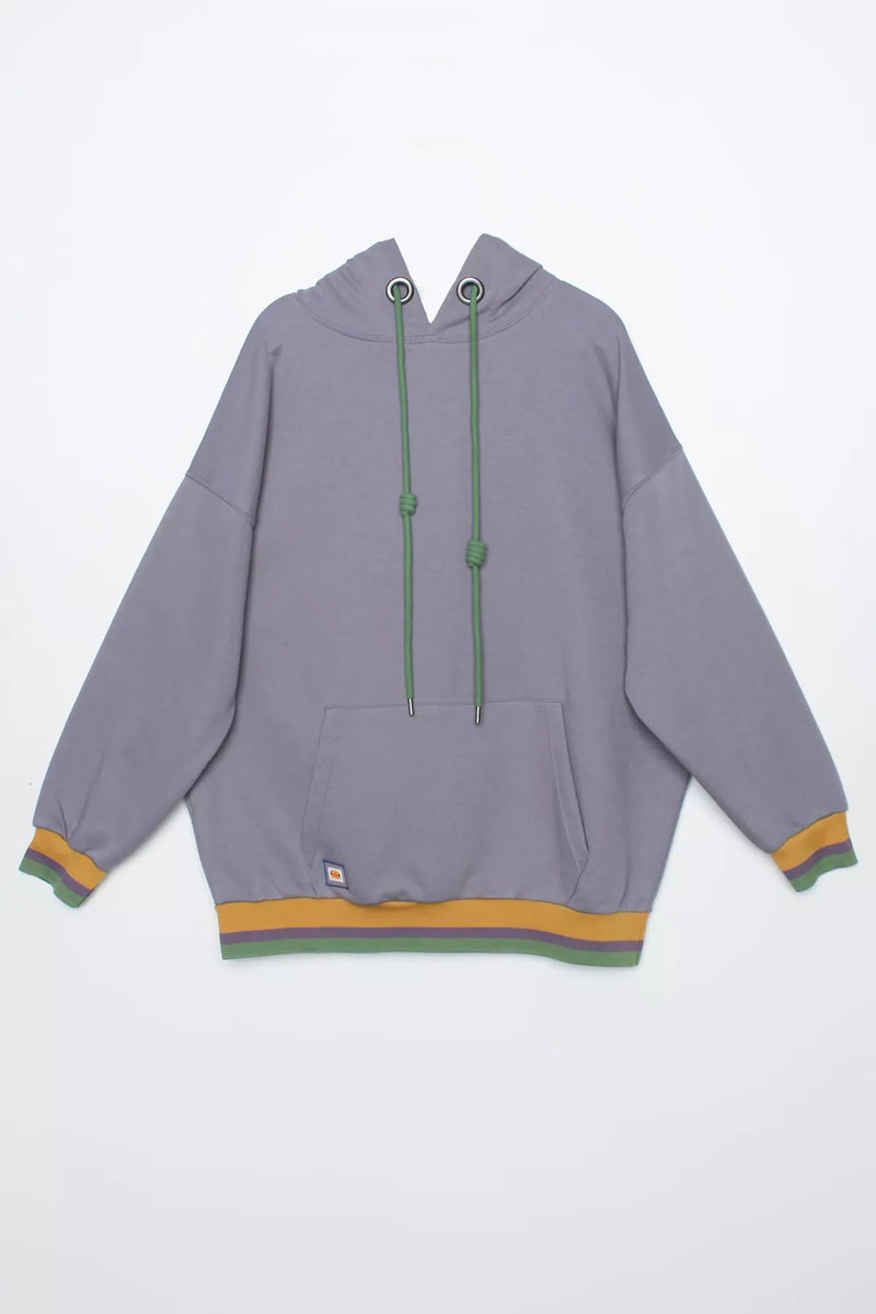 All Hoodied Sweater Lilac