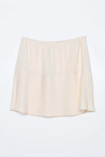 All Inner Pleated Skirt Ecru