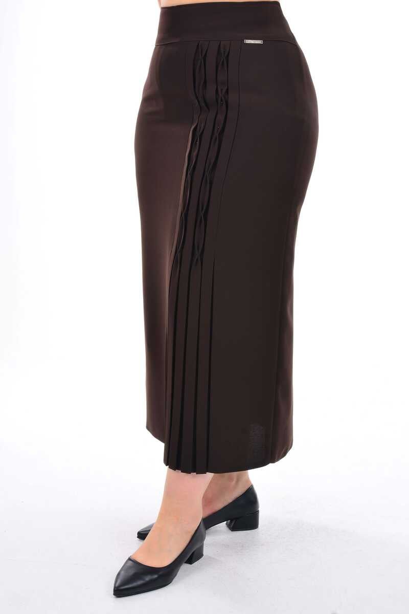 PKR 1147 Skirt Brown - Moda Natty