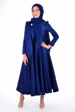 S&A 4096 Dress Navy Blue - Moda Natty
