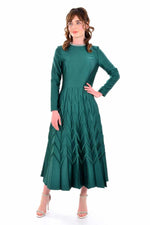 S&D 32260 Hildemara Dress Green - Moda Natty