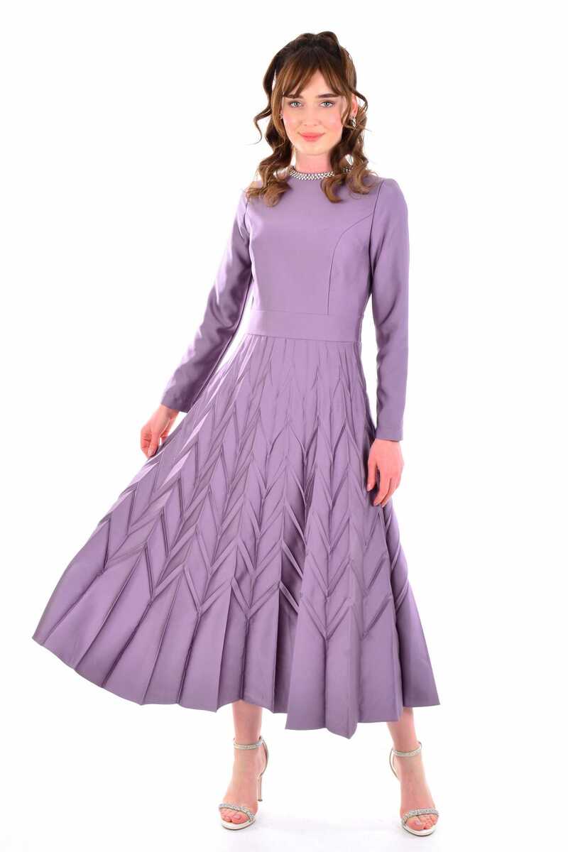 S&D 32260 Hildemara Dress Purple - Moda Natty