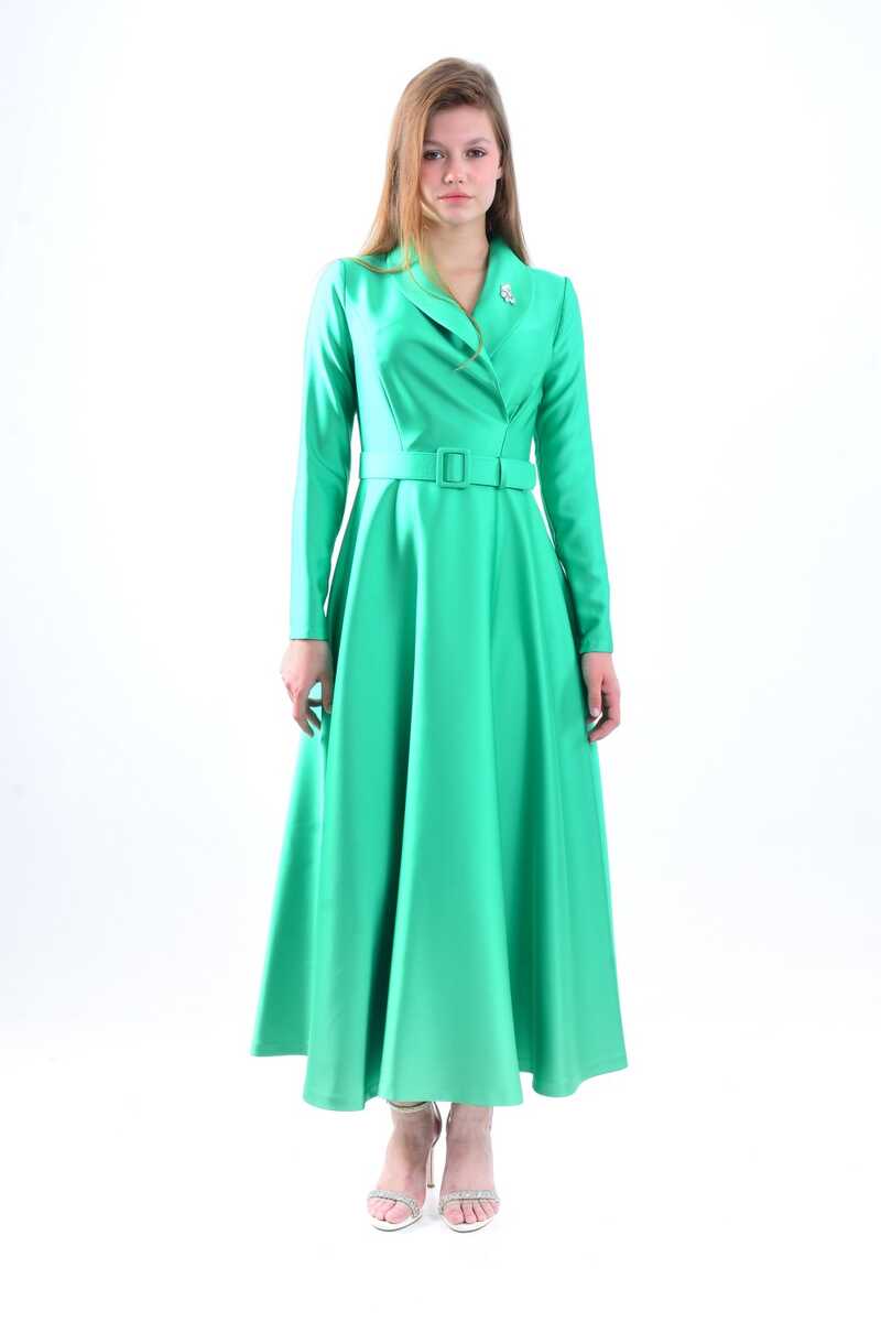 S&D 32328 Catwalk Dress Green - Moda Natty
