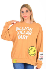 S&M 212156 Bilion Sweater / Orange - Moda Natty