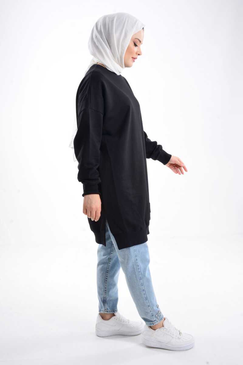 Soul 30644 Basic Tunic Black - Moda Natty