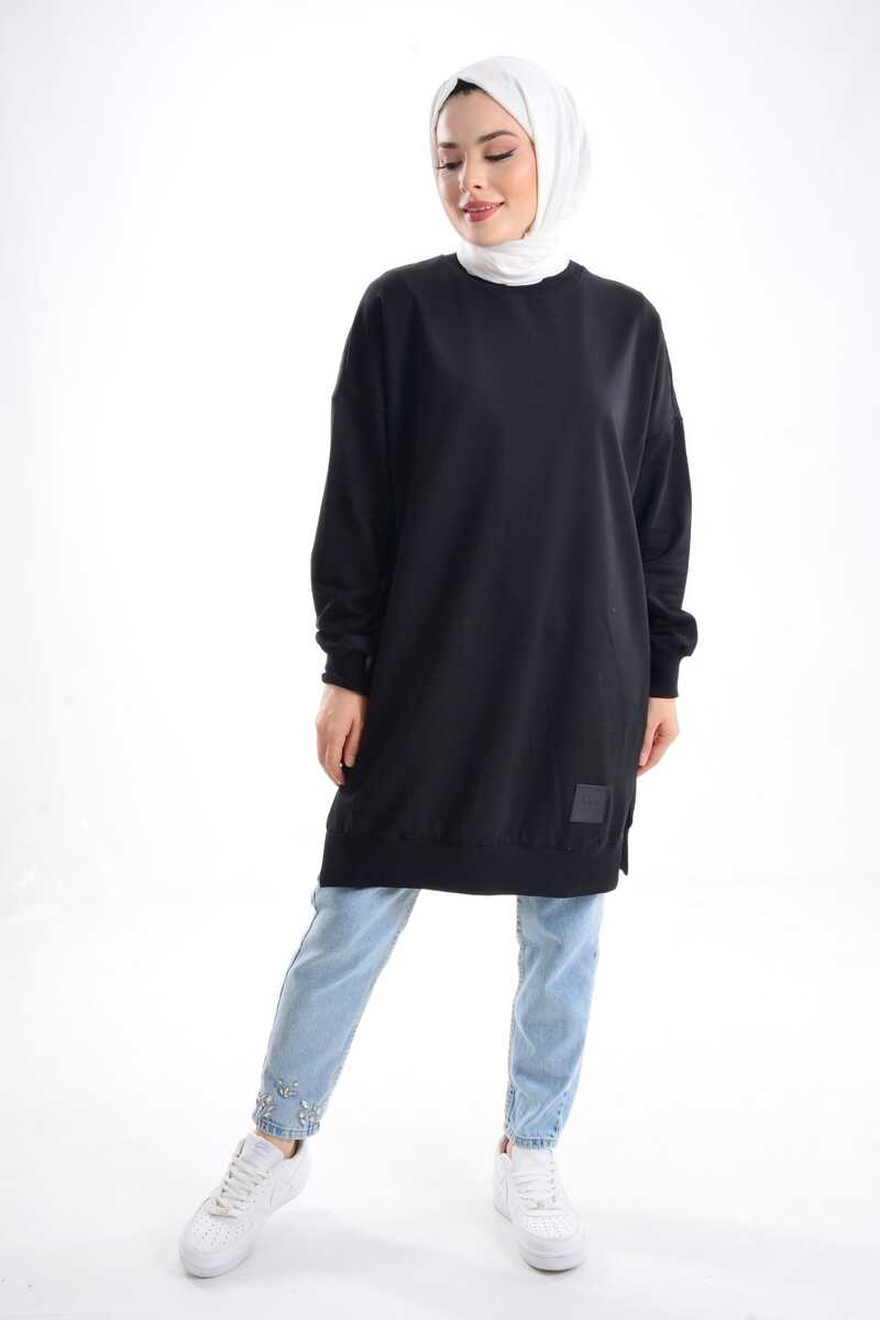 Soul 30644 Basic Tunic Black - Moda Natty