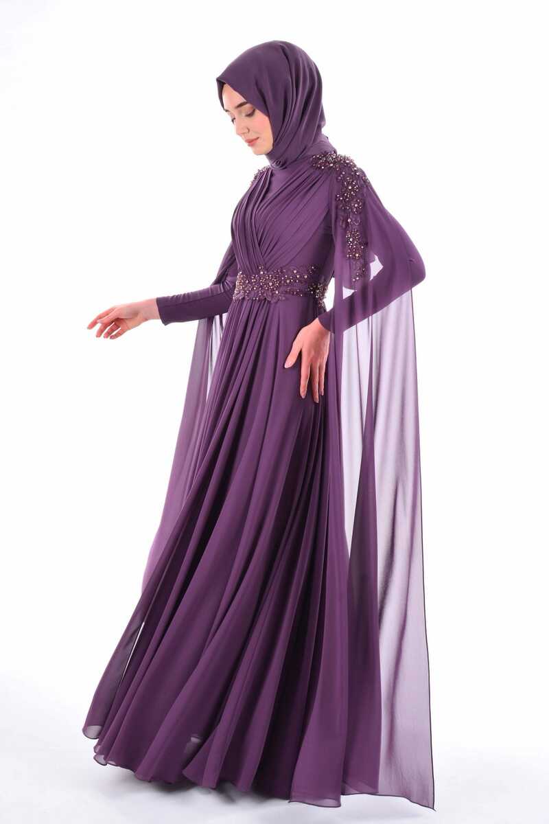 SRN 3981 Gown Purple - Moda Natty