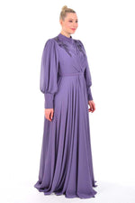 SRN 4169 Gown Purple - Moda Natty