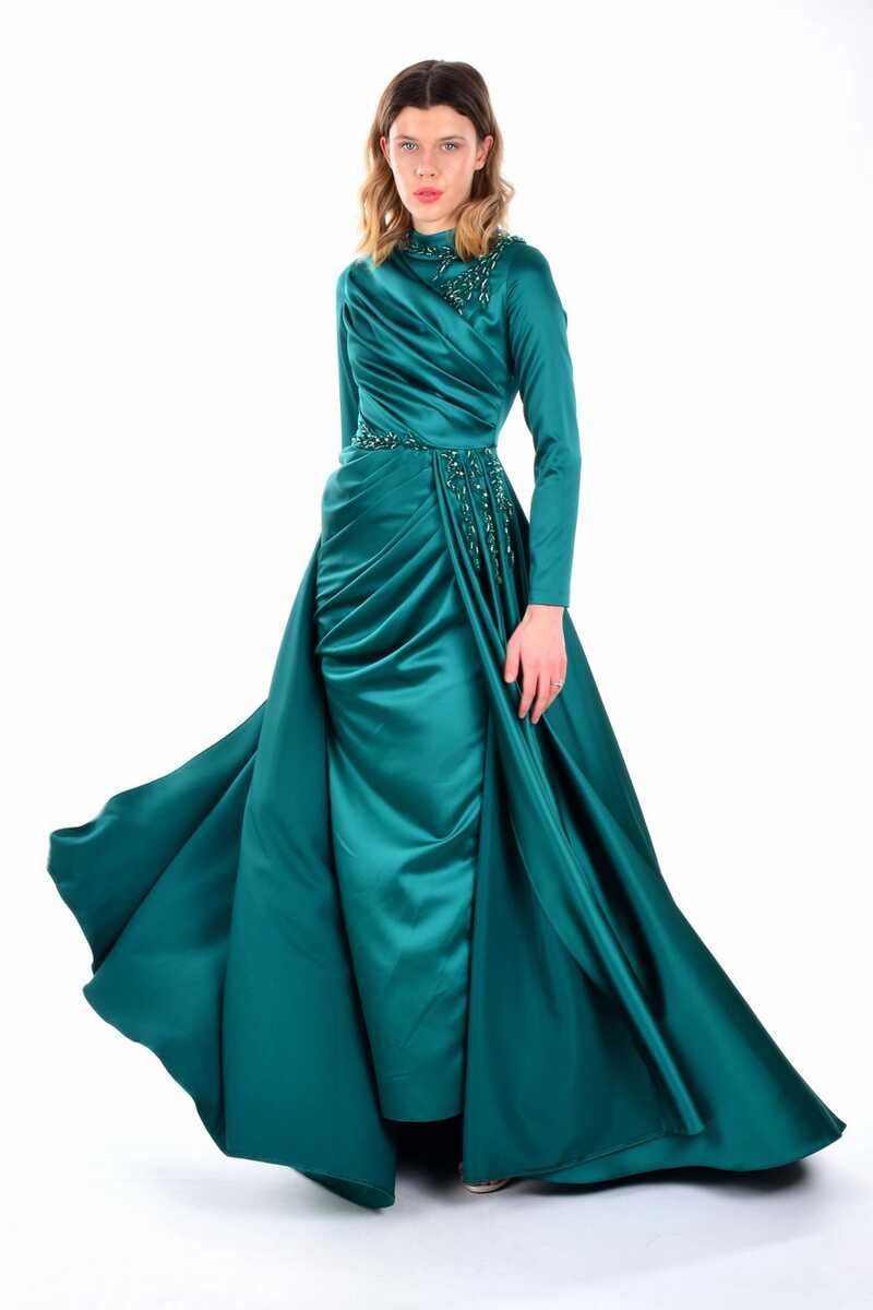 SRN 4238 Gown Emerald - Moda Natty