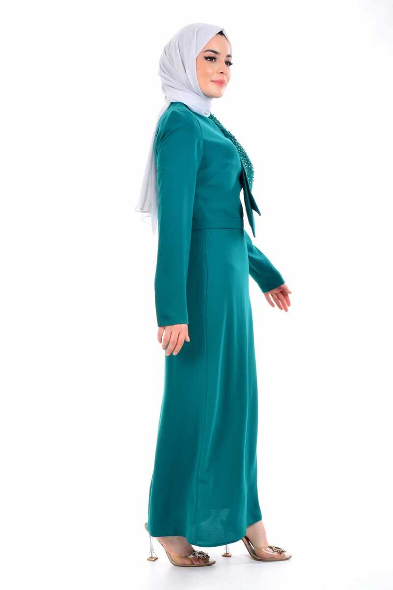 T&Y 3580 Irena Dress Green - Moda Natty