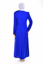 T&Y 3609 Monica Dress Blue - Moda Natty
