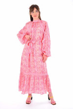 Zems 1995 Cupra Silk Dress Powder - Moda Natty